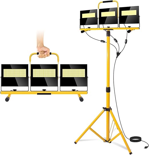 54000 Lumen LED Tripod Work Light with Stand