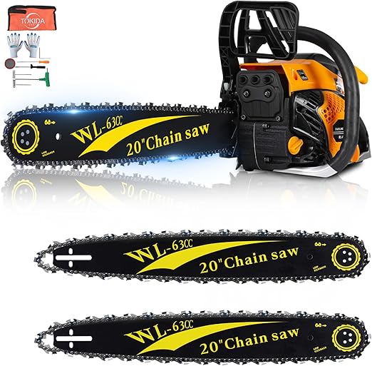 63cc Gas Powered Chainsaw 20-Inch
