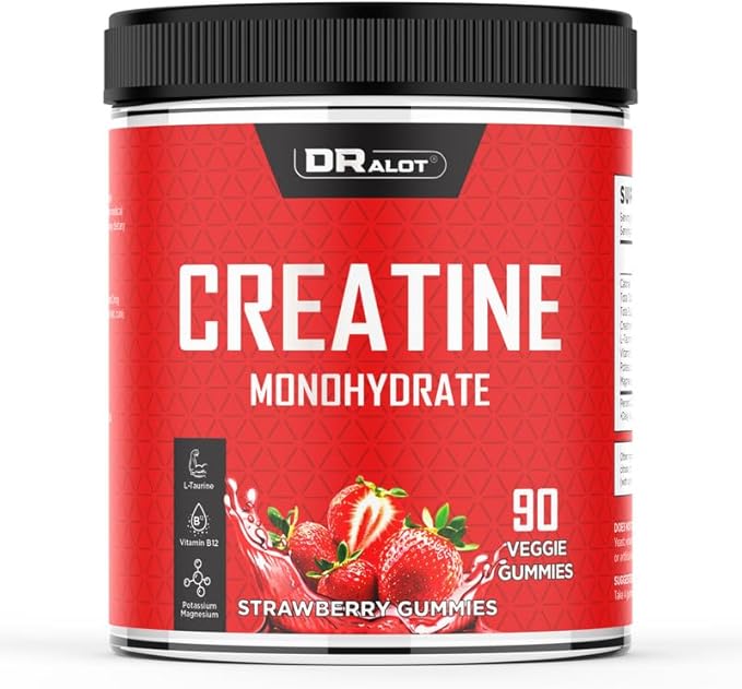 99.99% Ultra Pure Creatine Monohydrate Flavored Gummies (90 Count)