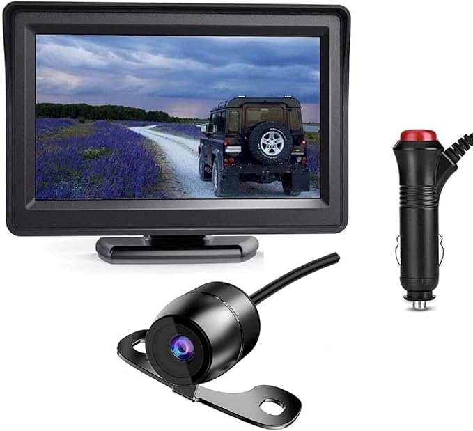 Backup Camera System with 4.3 Inch Monitor & Plug-and-Play Power