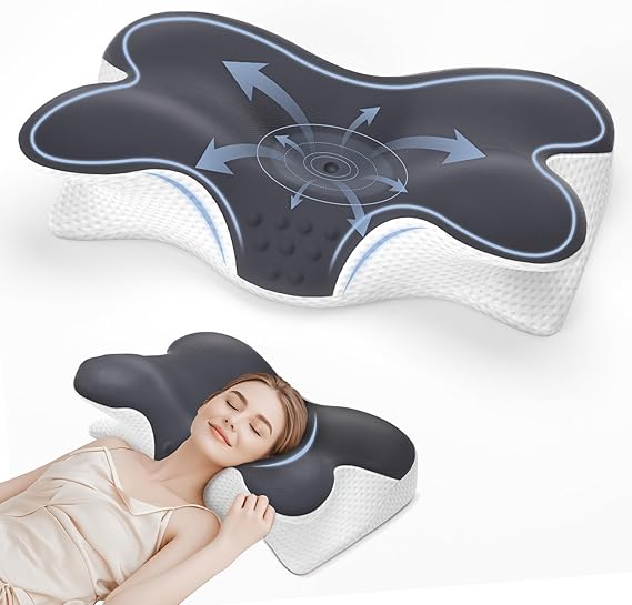 Ergonomic Memory Foam Cervical Neck Pillow