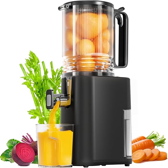 Cold Press Slow Masticating Juicer with 5.5-Inch Wide Chute