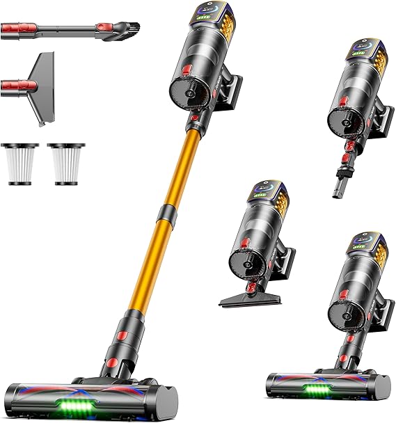 Ultra-Powerful 48KPa Cordless Stick Vacuum with Self-Standing Design