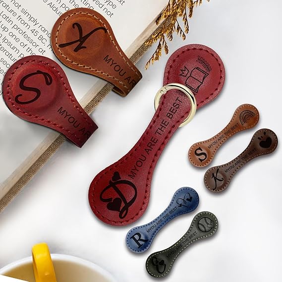 Personalized Vintage Magnetic Leather Bookmark