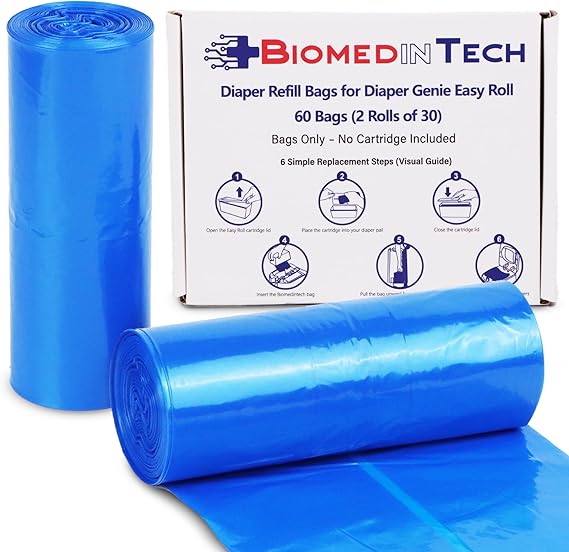 Diaper Genie Refill Bags for Easy Roll System