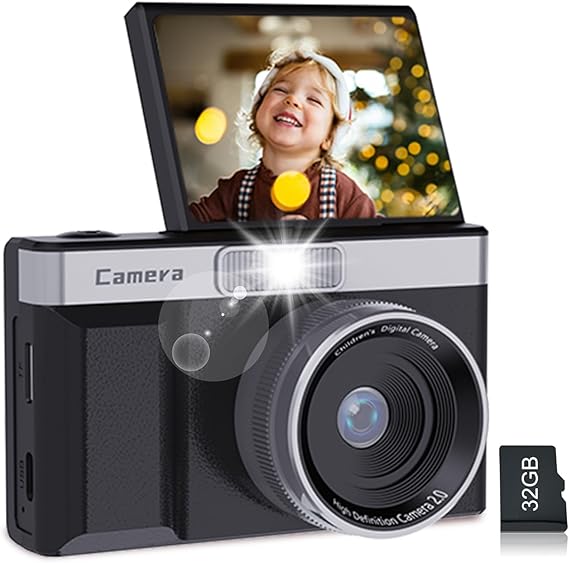 Kids’ Digital Camera with 180° Flip Screen