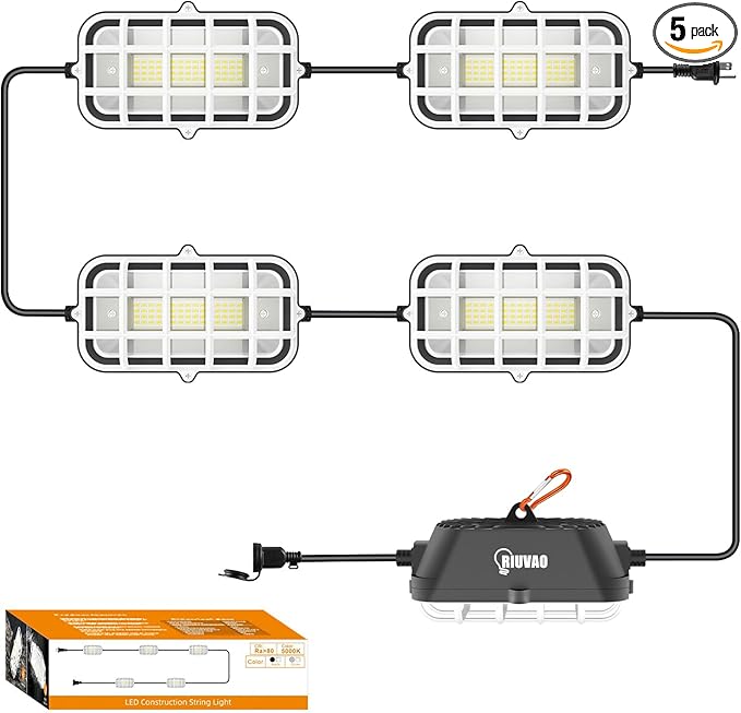 50ft LED Construction String Lights