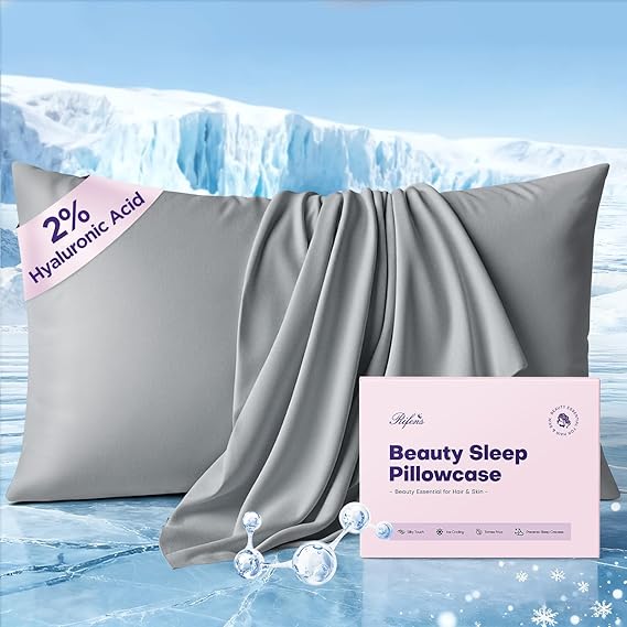 Instant Chill Cooling & Hyaluronic Acid Pillowcase