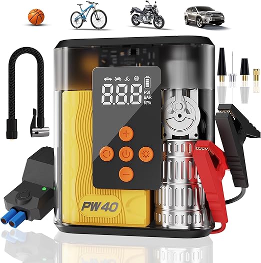Jump Starter with Air Compressor