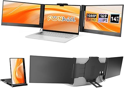 Funhill 14″ Triple Laptop Screen Extender