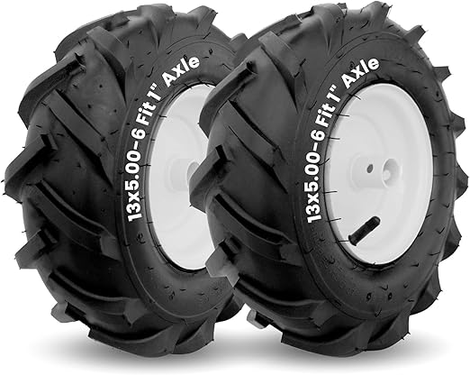 MZREXN 13×5.00-6 Tiller Tires and Wheels 2-Pack