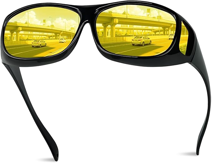 Night Driving Glasses Fit Over for Men & Women