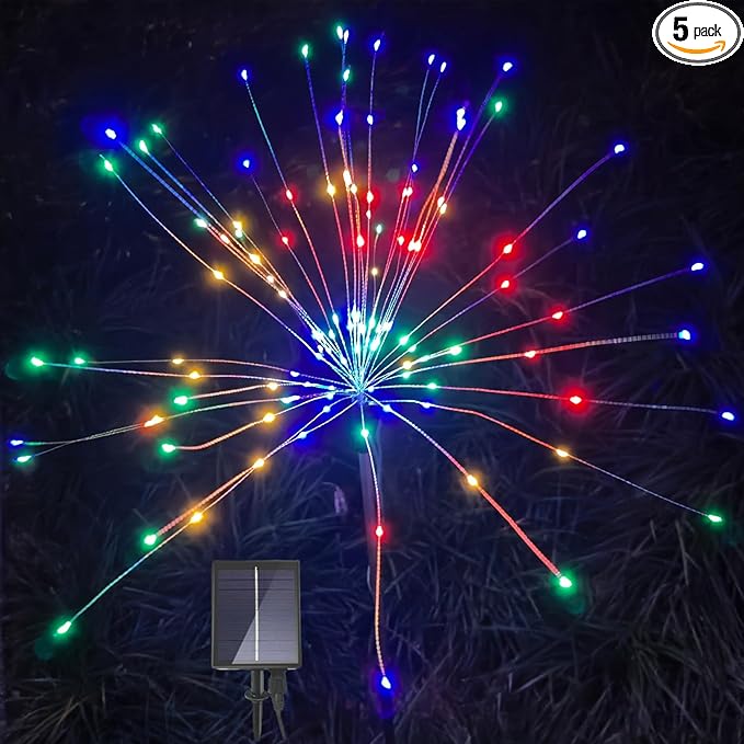 5-Pack Solar Firework Lights