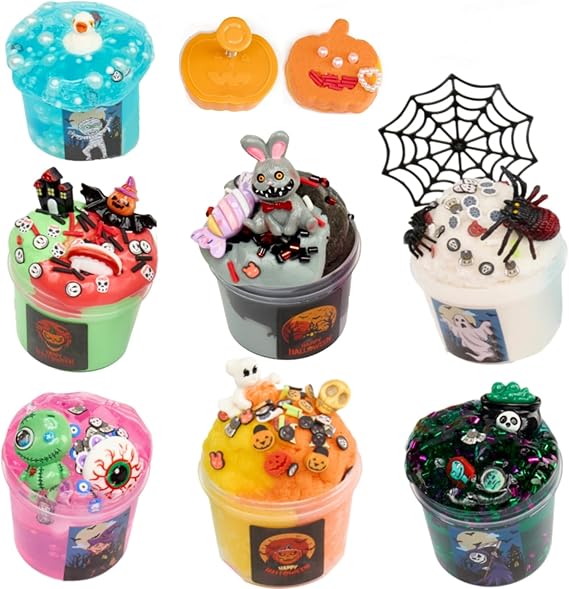 7-Pack Halloween Slime Kit (420ML)