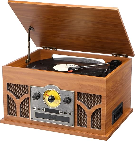 10-in-1 Vintage Record Player System