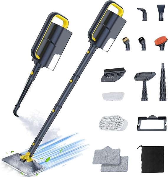 ScrubWiz 10-in-1 Steam Mop & Handheld Steamer