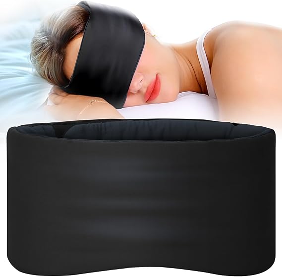 Upgrade Double-Sided Blackout Sleep Mask (Black)