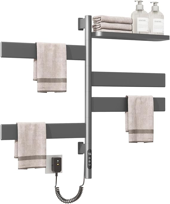 Swivel Heated Towel Rack