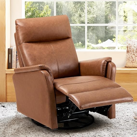 Swivel Rocking Recliner Chair with Footrest