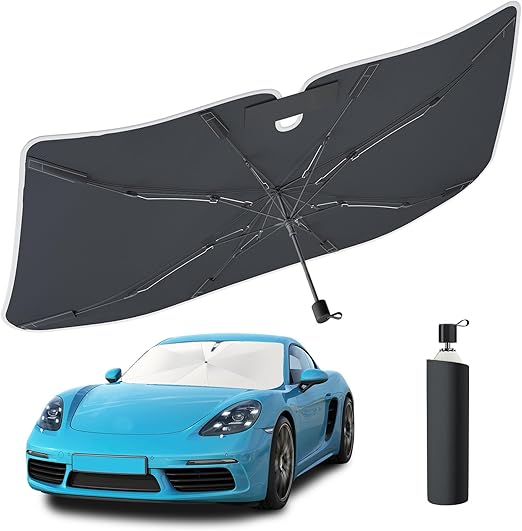 Tecoom Umbrella Car Windshield Sun Shade (57″x32″)