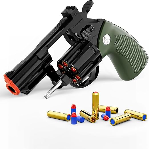 Toy Revolver Foam Blaster (Green)