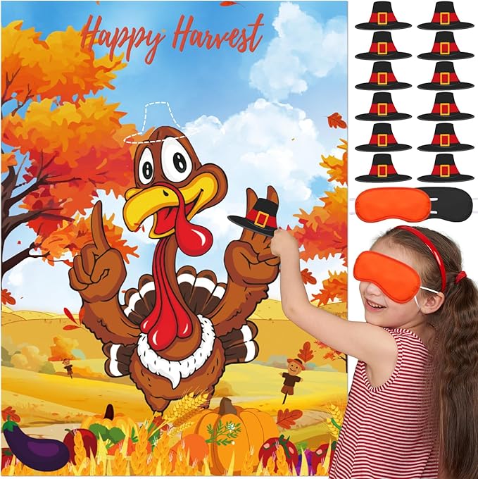 “Pin The Hat On The Turkey” Fall Festival Game