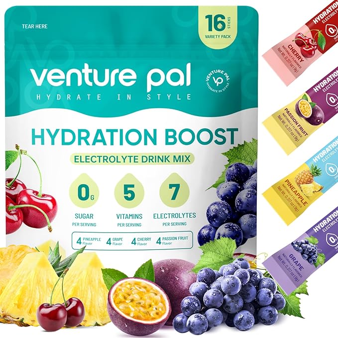 Venture Pal Sugar-Free Electrolyte Powder Packets (16 Sticks)