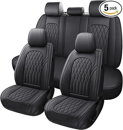 WELLDO Full Set Universal Leather Car Seat Covers