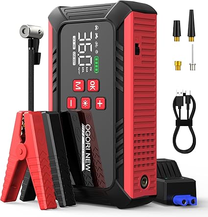 OGORI NEW 7000A Jump Starter with 150PSI Air Compressor