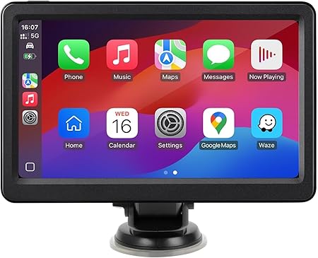 7″ HD Wireless CarPlay Screen with 1080P Backup Camera