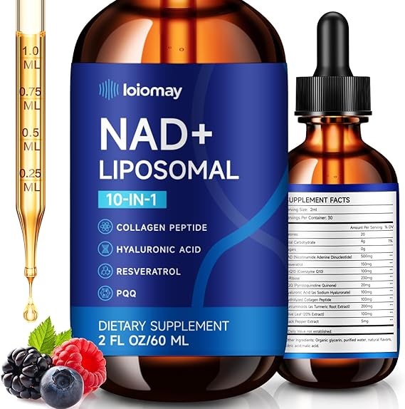 Liposomal NAD+ Supplement Liquid Drops 1500mg