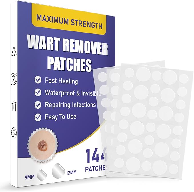 WABRINY Maximum Strength Wart Remover Patches (144 Count)