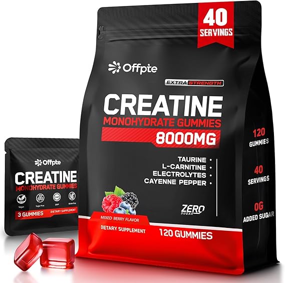 Creatine Monohydrate Gummies for Men & Women