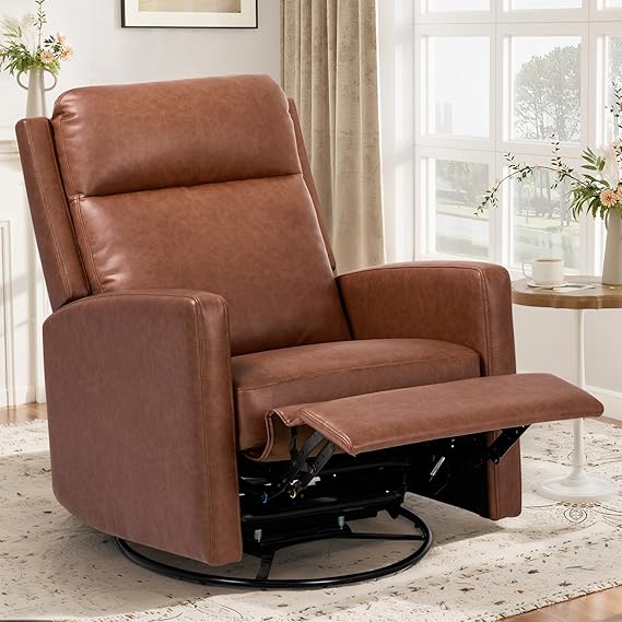 COLAMY Swivel Rocking Recliner Chair