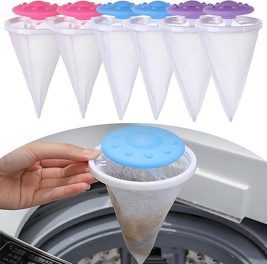 6-Pack Reusable Pet Hair Remover for Laundry