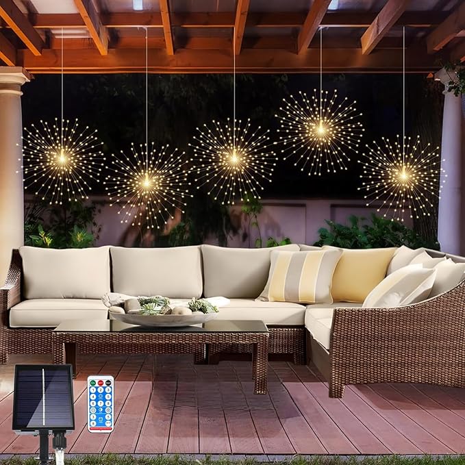 Solar Firework Fairy Lights