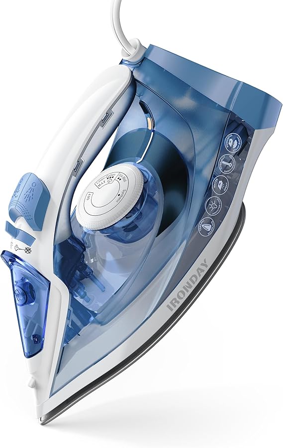 1200W Steam Iron with Ceramic Soleplate