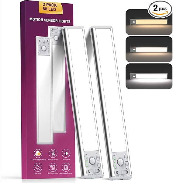 Rechargeable Under Cabinet Lighting with Motion Sensor