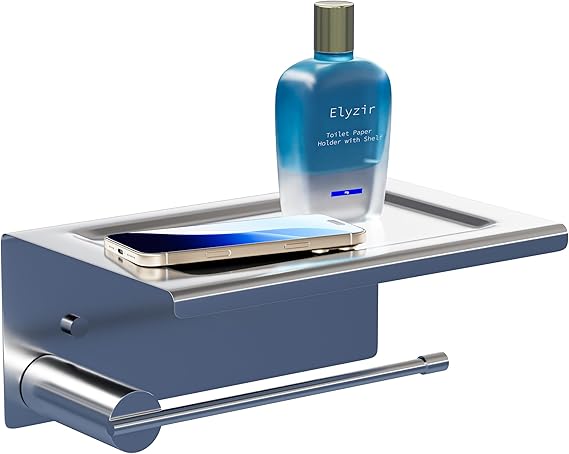 Toilet Paper Holder with Shelf