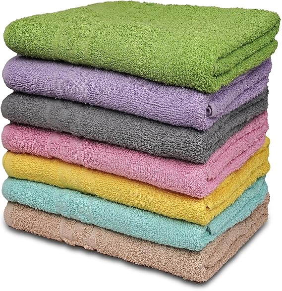 ZUPERIA 7-Pack Bath Towels