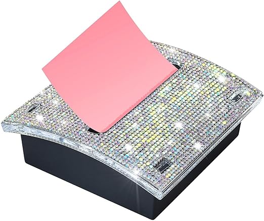 Rhinestone Self-Sticky Note Holder / Dispenser
