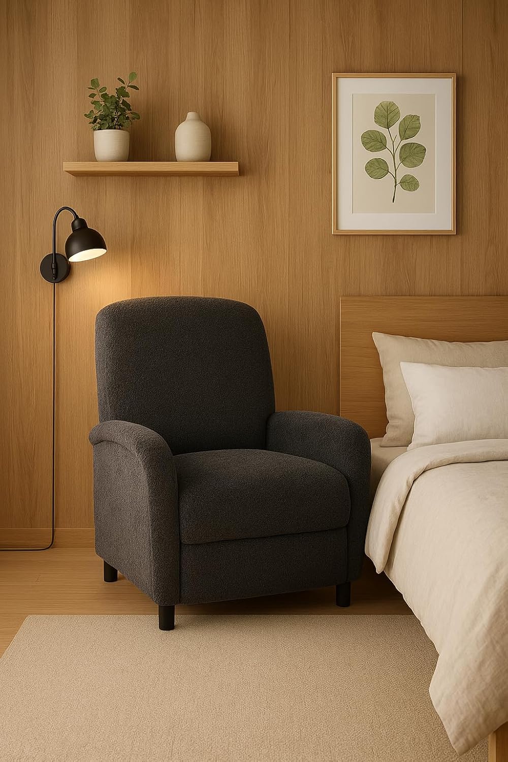 COLAMY Push Back Recliner Chair