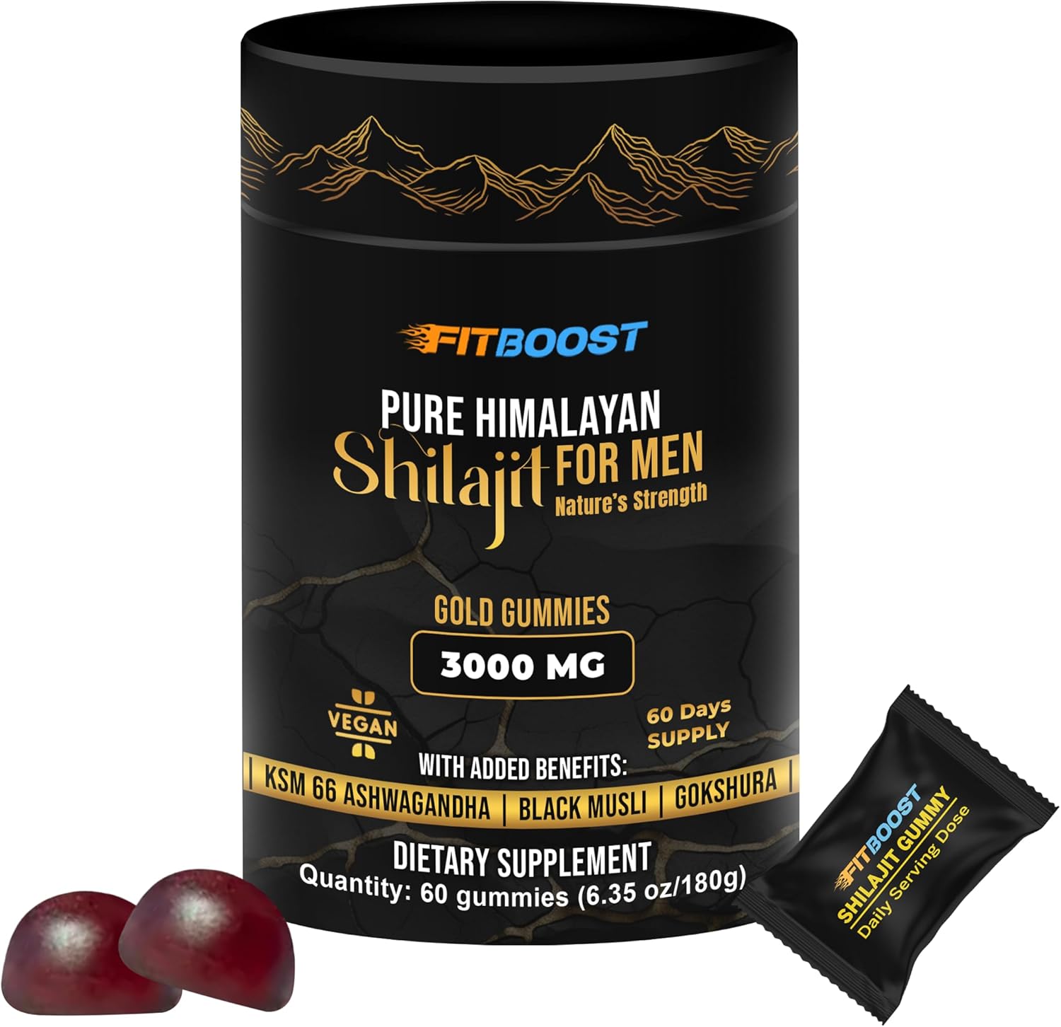 Extra Strength Shilajit Gummies 3000mg for Men & Women