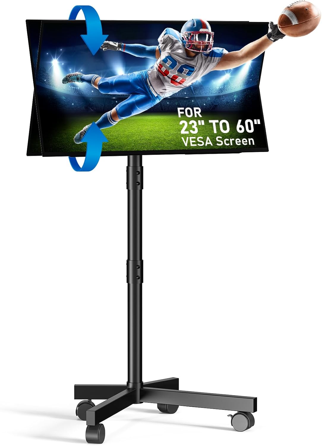 Mobile TV Stand on Wheels