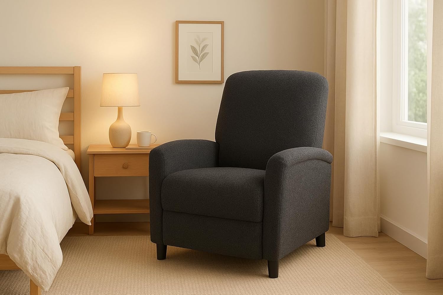 COLAMY Push Back Recliner Chair