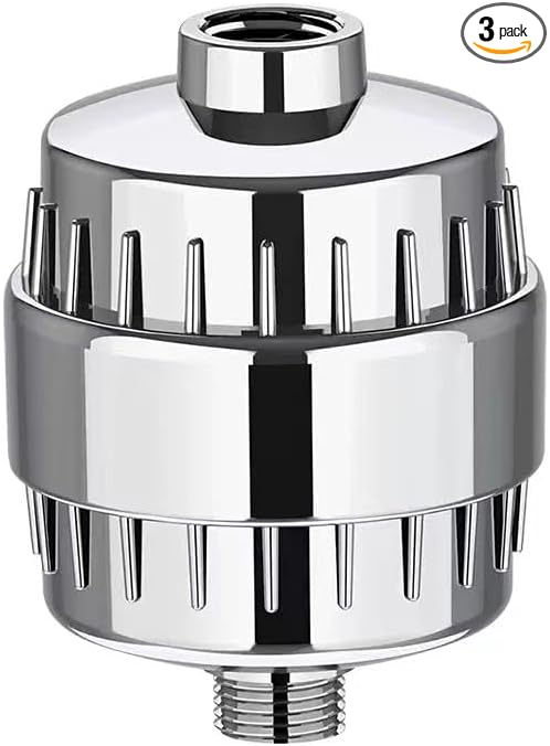 Universal Shower Filter with Replaceable Multi-Stage Cartridges