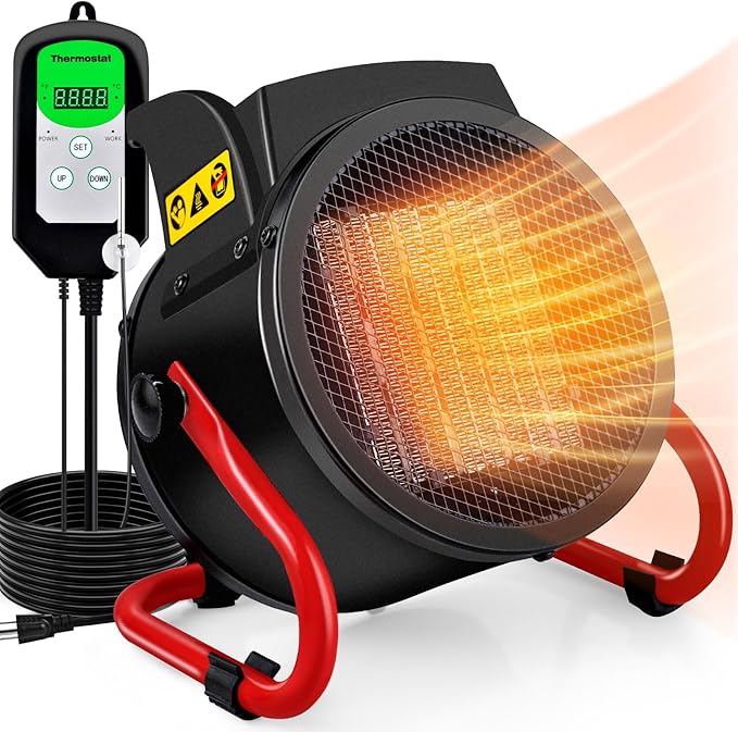 Greenhouse Heater with Thermostat