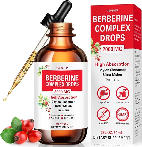 Liposomal Berberine HCL Liquid Drops 1500mg