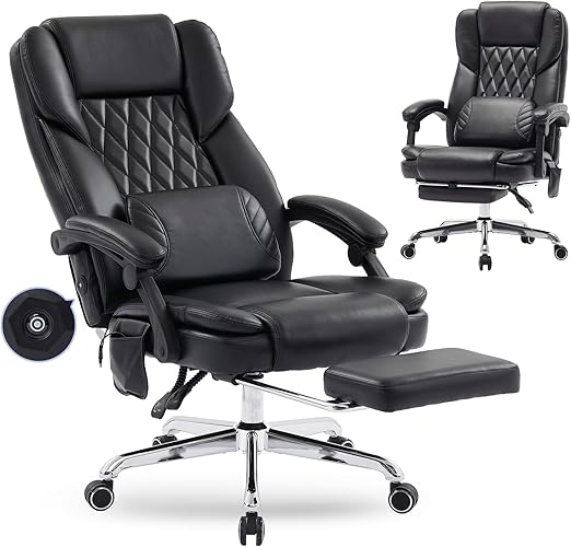 Massage Office Chair with Footrest