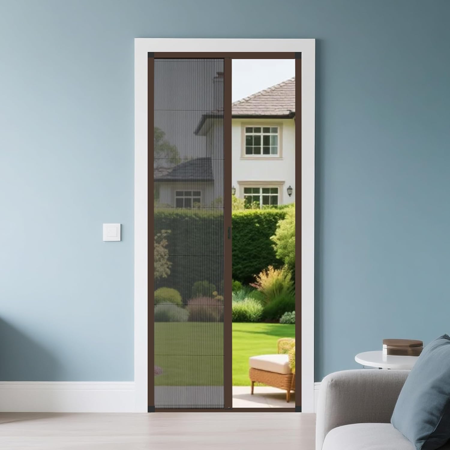 No-Drilling Retractable Screen Door